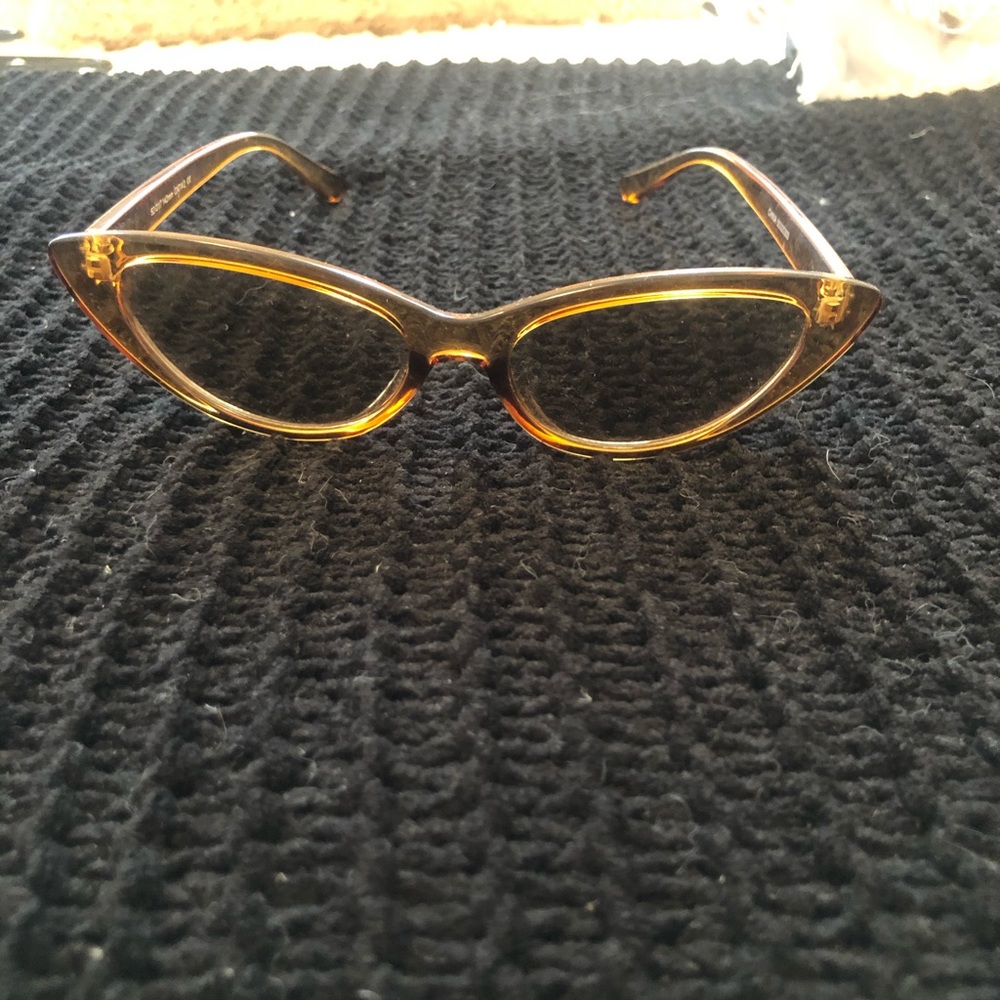 Yellow trendy sunglasses